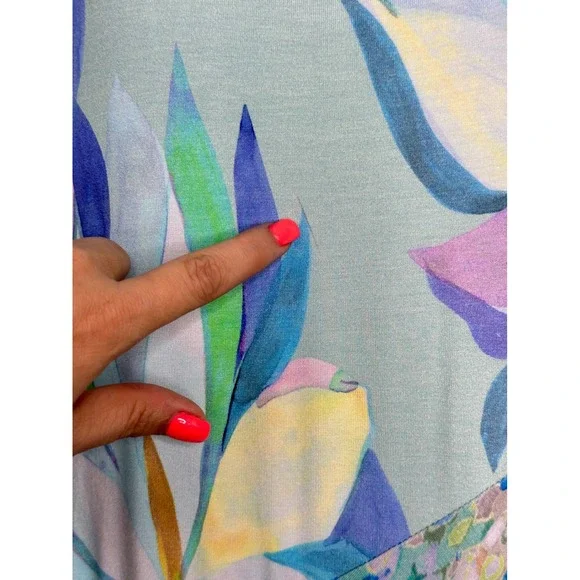 NEW Soft Surroundings Stella Maxi Dress MEDIUM 10 12 Coastal Resortwear Vacation - Picture 10 of 12